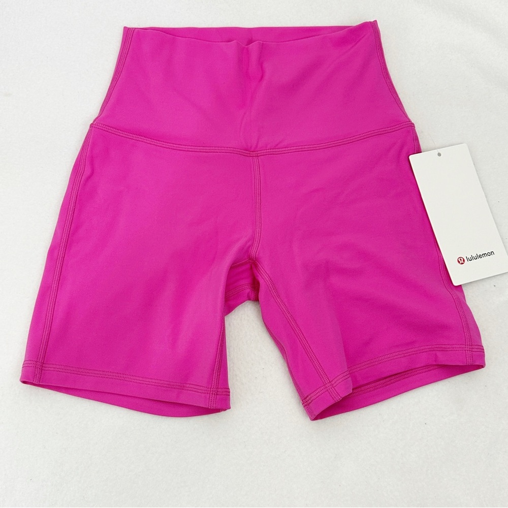 NWT Lululemon Align High Rise Short 6” Sonic Pink Size 6 - Picture 2 of 6